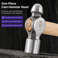 Marteau à tête ronde Waybeyond avec manche en bois, marteau multifonctionnel pour le travail du bois, l'installation et l'usage domestique, fabricant