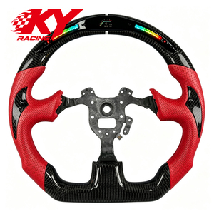 พวงมาลัยคาร์บอนไฟเบอร์แข่งแบบกำหนดเองสำหรับฮอนด้า S2000 AP Acura RSX Type S Honda Civic Si รองรับจอแสดงผล LED rpm - Product Image 1