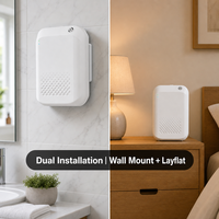 Diffuseur de parfum portable mural ou à poser, diffuseur d'arômes commercial sans fil avec télécommande pour chambre, salle de bain, magasin