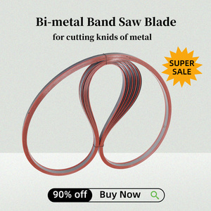 Lame de scie à ruban bimétallique soudée haute fréquence de qualité supérieure GERMAN <span class=keywords><strong>RONTGEN</strong></span> pour la découpe du métal et du bois, matériau M42/M51, durable et rapide - Product Image 1
