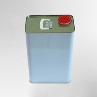 Boîtes en fer blanc mat hermétiques de 3L et 4L, personnalisables, de style carré F, avec couvercle à anneau, pour l'emballage d'huile d'olive, Chine