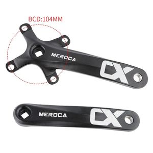 Manivelle de vélo VTT MEROCA 170 mm en alliage d'aluminium avec pédalier 104BCD noir 32/34/36/38/40/42T - Product Image 5