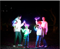 Anneau lumineux volant à 12 LED en plastique ABS, super lumineux, RGB, étanche, léger, sûr, pour l'anniversaire des enfants