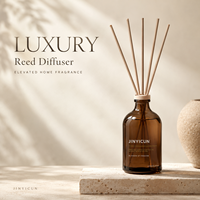 Diffuseur de parfum d'ambiance en verre personnalisé 100 ml avec bouchon en bois, marque privée, OEM ODM, luxe, écologique, arôme frais, cadeau