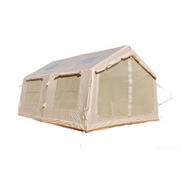 Tente gonflable anti-moustiques en tissu Oxford, 12 mètres carrés, super grande, imperméable, anti-humidité, portable, pour le camping, fabriquée en usine