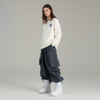 Pantalon de Ski pour homme, pantalon d'hiver pour femme, vêtements de Snowboard, Ski en plein air, vêtements de neige pour femme, imperméable, ample, Cargo, Jeans Hipster