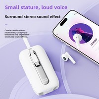 Nouveaux écouteurs sans fil avec batterie externe 5000 mAh 2-en-1, affichage LED, charge rapide 22,5 W, écouteurs intra-auriculaires portables Bluetooth pour extérieur