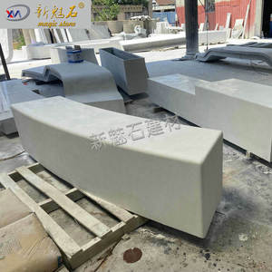 Nuevo Banco de Hormigón Prefabricado Magic Stone en Forma de S, Tamaño Personalizado, Asiento Moderno para Jardín y Paisajismo, Material GRC UHPC - Product Image 4