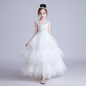 Nuevo Vestido de Princesa 2021 para Niñas, Vestidos de Fiesta con Flores, Venta Directa de Fábrica, Vestido Elegante de Boda para Niña - Product Image 2