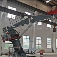 Grue marine et grue de sauvetage combinées 8T/10M et 1.5T/8.5M avec système de levage double indépendant pour navire