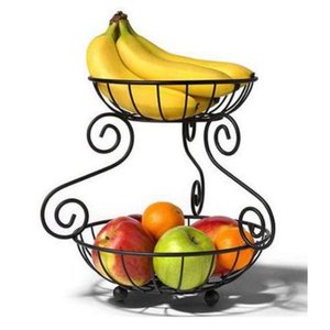 Metal Wire Fruit <b>Basket</b> Fancy Design Fresh Fruit Storage <b>Basket</b> Curved Shape Black Color Fruit <b>Basket</b> High Quality - Product Image 5