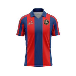 Maßgeschneidertes Slim-Fit Schnelltrocknendes Polyester Retro Fußball-Trikot Fußball-Uniform Fußball-Kits Komplettes Set Fußball-Ausrüstung - Product Image 3