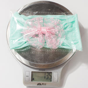 Leichtes Jacquard Nylon Baby Stirnband mit süßem Bogen Stretchy Haarschmuck für alle Jahreszeiten für Kinder - Product Image 3