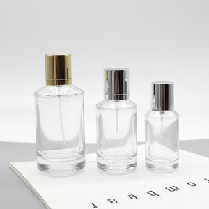 Flacons de parfum rechargeables en verre de luxe de 50 ml, style cylindrique, avec clip, vides, en gros - Product Image 4