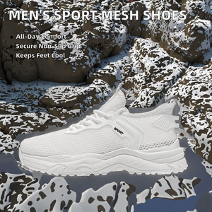 Zapatillas Deportivas de Lona con Cordones para Hombre, Transpirables, Cómodas, Antideslizantes, Resistentes al Desgaste, con Malla Hueca, para Otoño e Invierno - Product Image 2