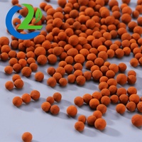 Katalis Pemulihan Sulfur Y-AL2O3 Oksida Besi Aktif Kemurnian 99% 4-6mm Merek Chuangli Bola Coklat Tua Buatan Khusus