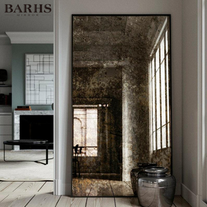 Cổ điển nghệ thuật cổ kính gương với khung kim loại cho phòng khách đồ nội thất trang trí nội thất đóng khung gương Loại sản phẩm - Product Image 5