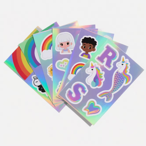 Pegatinas Personalizadas con Corte de Contorno, Holográficas UV, Resistentes al Agua, con Logotipo Personalizado, Impresión UV, Etiqueta de Vinilo Holográfica - Product Image 2