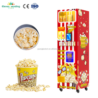 Machine à Popcorn Commerciale GJ401, Distributeur Automatique de Popcorn Frais, Écran Tactile Intelligent, Kiosque à Snacks en Libre-Service