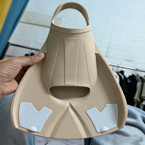 Aletas de Natación de Silicona Profesionales con Talón Abierto, Venta al por Mayor, Nuevo Logotipo Personalizado, Aletas Cortas para Surf para Niños, Aletas de Natación para Entrenamiento de Adultos - Product Image 2
