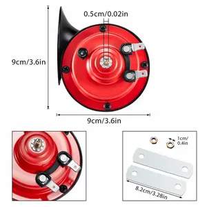 300DB Loud <strong>Train</strong> <strong>Horn</strong> Electric Snail <strong>Horns</strong> With Brackets Screws 12V-24V High Low Tone <strong>Horns</strong> Waterproof for Car Motorcycle Truck
