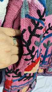 Chaqueta corta Tie Dye Suzani TNT para mujer, estilo bohemio, gitano, Crewel, ideal para festivales, regalo especial. - Product Image 5