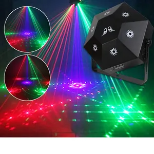 8 Lens Dj disco stage party lights luces discoteca lazer projector lamp disco laser lights for night club Christmas