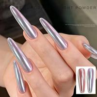Poudre Chrome pour Nail Art Effet Aurore Miroir Lumière de Lune Pigment Scintillant Soie Vente en Gros Fournitures de Manucure DIY pour Salons