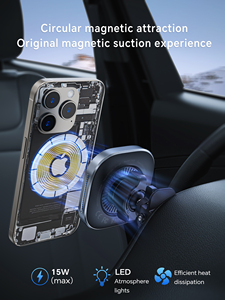 15W fuerte magnético inalámbrico cargador de coche de carga rápida soporte de teléfono de coche electrónica de consumo fuentes de alimentación y adaptadores - Product Image 6