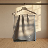 Tissu en nylon imperméable 3000MM 10D*10D 510T 30GSM à grille de 0,15 cm, enduit PU d'un côté et silicone de l'autre, pour abri de pluie