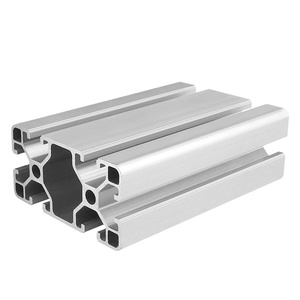 Profils d'extrusion en aluminium série 6000 à rainures en T, personnalisés CNC, thermolaqués, OEM ODM, pour machines industrielles et portes pliantes - Product Image 1