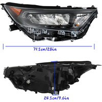 Phare avant à LED complet côté conducteur gauche 81150-0R150 OEM, cadre noir, phare LE pour Toyota RAV-4 2019 2020
