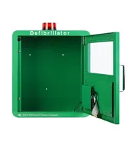 Defibrillateur AED, armoire de rangement murale avec alarme stroboscopique  d'urgence, convient à toutes les marques de défibrillateurs AED, pour la
