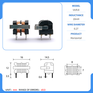 电磁兼容线路滤波器EE10 30mH扼流圈卧式电源供应商音频放大器电压互感器印刷电路板组件 - Product Image 2