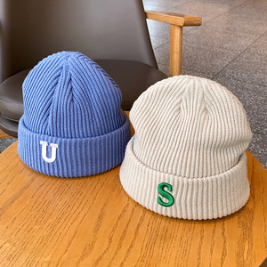 2021 New Winter Custom Embroidered Logo Ribbed Knit 100% Acrylic Warm <b>Thermal</b> Breathable Women Men Custom Beanie - Product Image 4