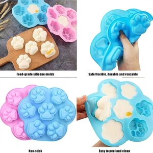 Stampi personalizzati a forma di zampa di gatto in Silicone di fabbrica OEM/ODM buon prezzo Chocolat Cake Candle Maker Pan Baking Tools Homemake Handmade - Product Image 4