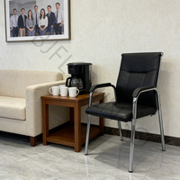 Chaise de bureau ergonomique rembourrée empilable à prix de gros Bjflamingo, chaise de réception pour événements et réunions avec accoudoirs