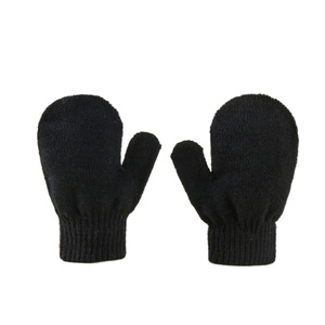 Ensemble bonnet et mitaines en tricot pour bébé, nouveau modèle <span class=keywords><strong>d</strong></span>'<span class=keywords><strong>hiver</strong></span>, deux pompons, mignon, chaud, pour enfants, bonnet de ski, gants pour enfants - Product Image 6