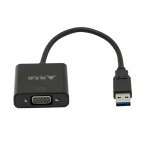 Usb zu vga konverter 0,25 m 1080P USB 3,0 ZU VGA adapter für desktop-laptop