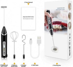 New Arrival Milk Frother Handheld 3 Heads Electric Whisk Drink Foam Mixer - Product Image 5