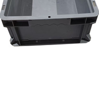 Boîte de rangement logistique en plastique solide, durable, opaque, 400*300*148, recyclable, pour déménagement et emballage