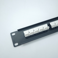 Panneau de brassage vocal CAT3 19 pouces pour montage en rack, 25 ports RJ11, panneau de distribution téléphonique 1U, panneau de brassage téléphonique CAT3 RJ11