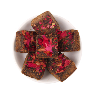 Bán buôn hỗn hợp hương vị Hoa Hồng/Goji Berry/gừng ngọt đường nâu khối đường VUÔNG Miếng đường cho tử cung - Product Image 1