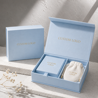 Boîtes cadeaux en papier rigide personnalisées pour bijoux, avec tiroir, ruban et insert en velours pour bagues et boucles d'oreilles, vente en gros