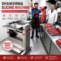 Machine à trancher la viande automatique pour shawarma, coupe-viande commercial pour doner kebab et gyro pour restaurant