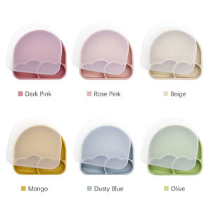 Plato de Silicona de Grado Alimenticio para Bebés, con Diseño Dividido, Libre de BPA, Apto para Microondas, Antideslizante, para Niños Pequeños - Product Image 3