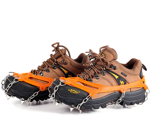 Crampons antidérapants en silicone à 10 dents pour glace et neige, vente en gros d'usine - Product Image 1