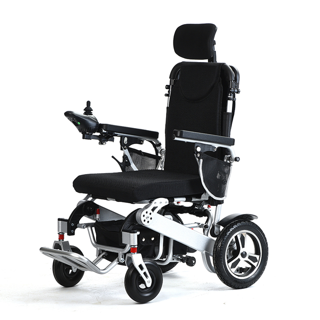 New Arrival Aluminum Alloy Lightweight Foldable Electric Wheelchair with Remote Control