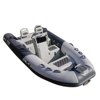 Coque en aluminium brodée en PVC/Hypalon, bateau gonflable, 17 m, 12 pieds, 360 décolleté en V