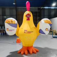 Coq gonflable géant personnalisé de 3 m pour la publicité extérieure, idéal pour les événements